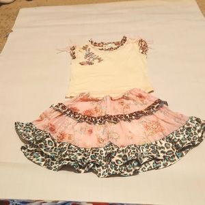 baby Sara 24m 2 piece matching top and skirt